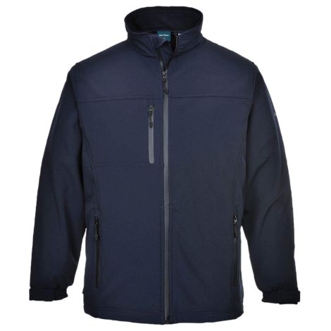 Kurtka softshell wodoodporna i wiatroszczelna z oddychającą membraną TK50 Portwest kolor ciemny granat